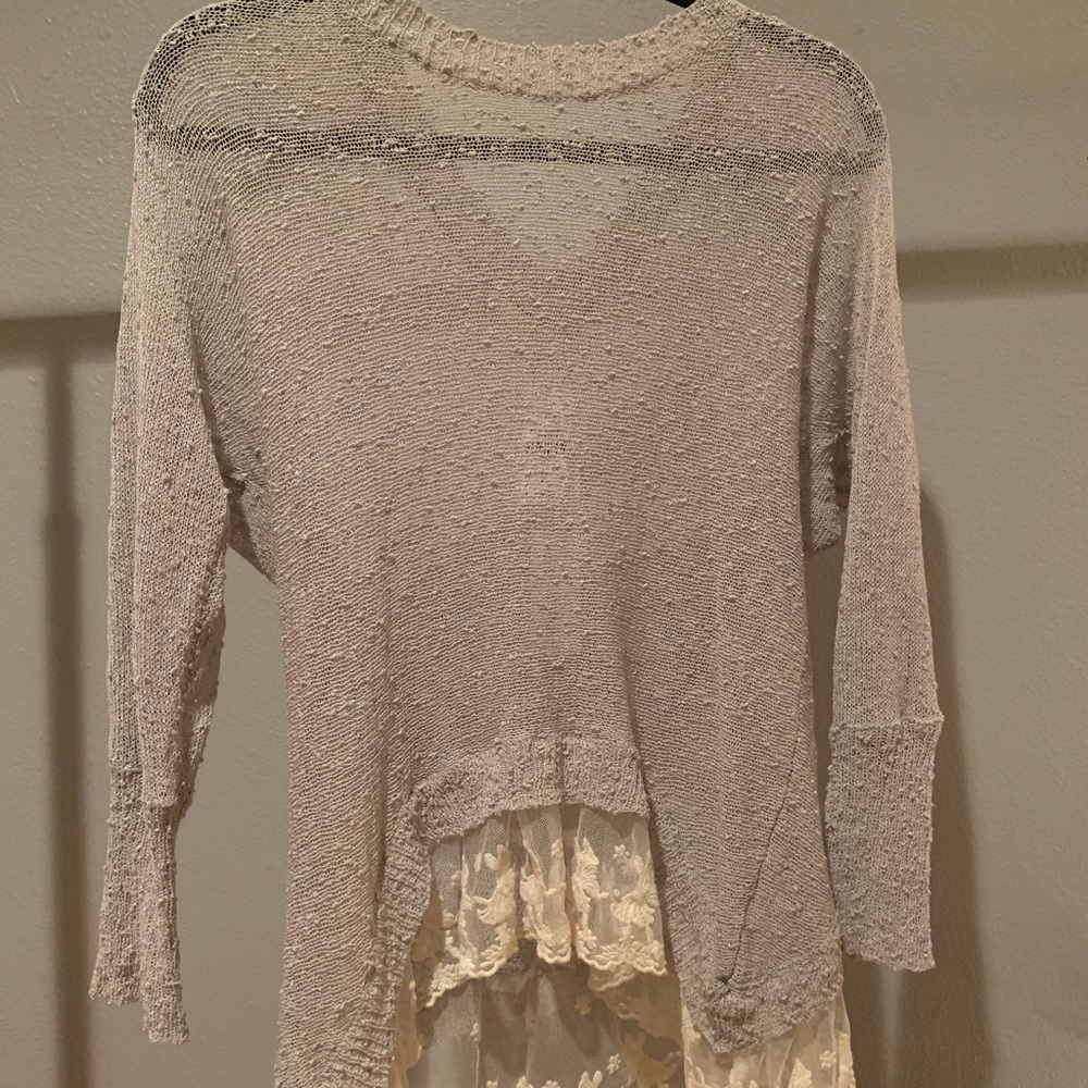 Silver see through Millau shirt.